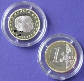 1 Euro Münze Monaco 2004 polierte Platte (PP)