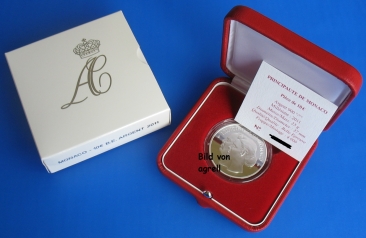 10 Euro Silbergedenkmünze Monaco 2011