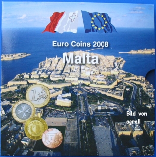 Kursmünzensatz Malta 2008 Stgl.