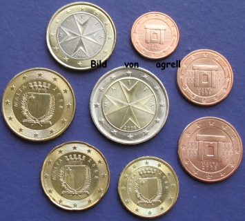 Kursmünzensatz Malta 2008 Stgl.