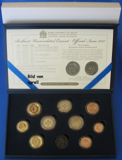 Kursmünzensatz Malta 2012 Stgl.