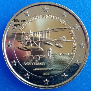 2 Euro Gedenkmünze Malta 2015