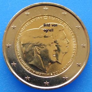 2 Euro Gedenkmünze Niederlande 2014