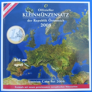 Kursmünzensatz Österreich 2008 Stgl.