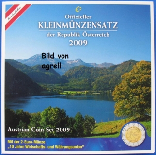 Kursmünzensatz Österreich 2009 Stgl.
