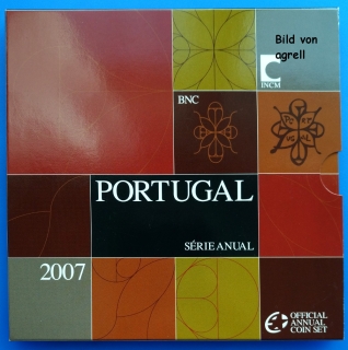 Kursmünzensatz Portugal 2007 Stgl.Kursmünzensatz Portugal 2006 Stgl.