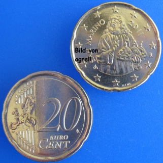 20 Cent Münze San Marino 2011 unzirkuliert