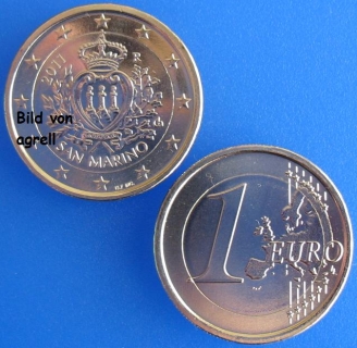 1 Euro Münze San Marino 2011 unzirkuliert