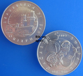 5 Euro Münze San Marino 2011 unzirkuliert