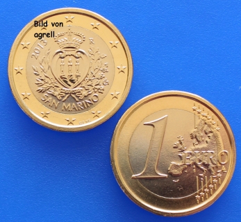 1 Euro coin San Marino 2013 uncirculated