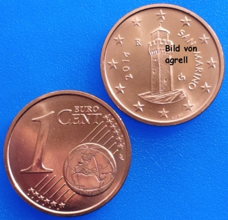 1 Cent Münze San Marino 2014 unzirkuliert