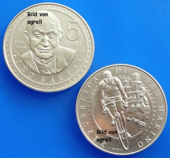 5 Euro Silbergedenkmünze San Marino 2014 unzirkuliert