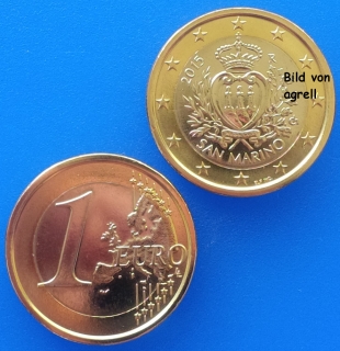1 Euro coin San Marino 2015 BU 
