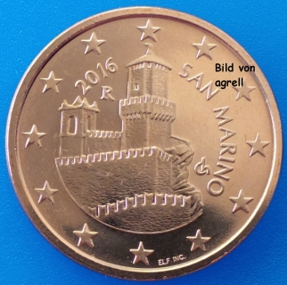 5 Cent Münze San Marino 2016 unzirkuliert