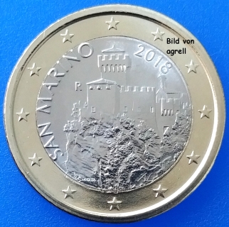 San Marino 1 Euro coin 2018 BU