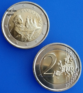 San Marino 2 Euro coin 2022 BU