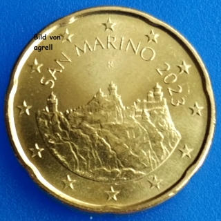 San Marino 20 Cent Kursmünze 2023 Stgl.