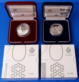 5 & 10 Euro Silbergedenkmünze San Marino 2018