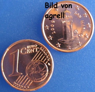 1 Cent Münze San Marino 2009 unzirkuliert