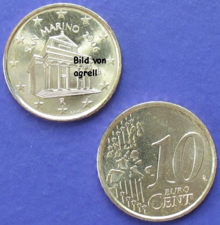 10 Cent Münze San Marino 2006 unzirkuliert
