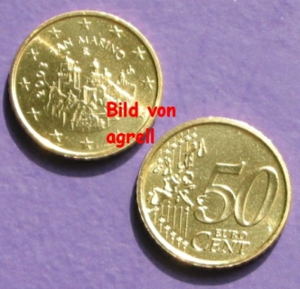 50 Cent Münze San Marino 2003 unzirkuliert