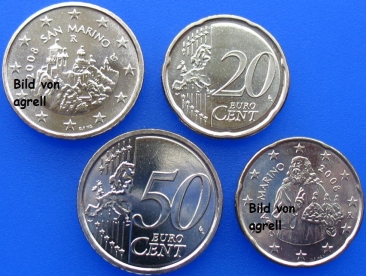 20 & 50 Cent Münze San Marino 2006 unzirkuliert
