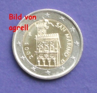 2 Euro Münze San Marino 2003 unzirkuliert