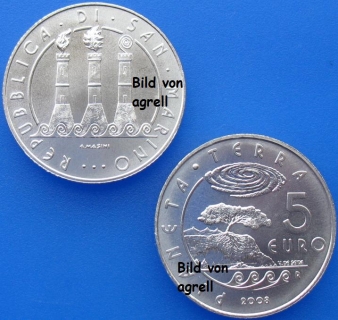 5 Euro Münze San Marino 2008 unzirkuliert