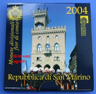 Kursmünzensatz San Marino 2004 Stgl.