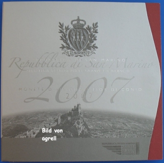 Kursmünzensatz San Marino 2007 Stgl.