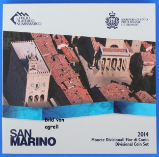 Kursmünzensatz San Marino 2014 Stgl.