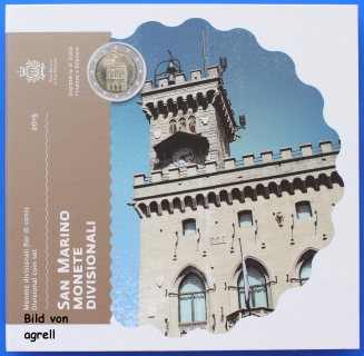Kursmünzensatz San Marino 2015 Stgl.
