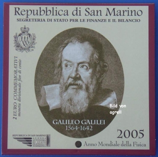 2 Euro Gedenkmünze San Marino 2005