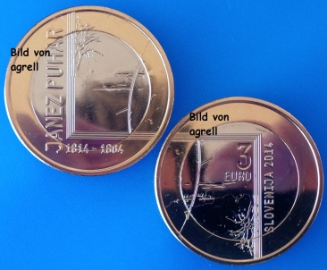 3 Euro Gedenkmünze Slowenien 2014