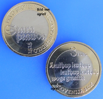 3 Euro Gedenkmünze Slowenien 2015