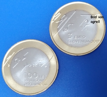 3 Euro Gedenkmünze Slowenien 2017