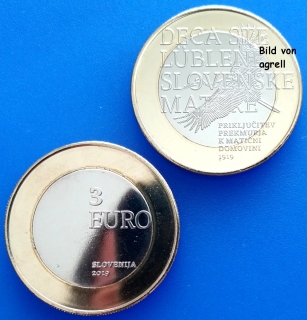 3 Euro Gedenkmünze Slowenien 2019