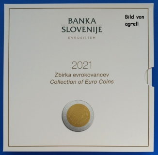 Kursmünzensatz Slowenien 2021 Stgl.