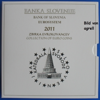 Kursmünzensatz Slowenien 2011 Stgl.
