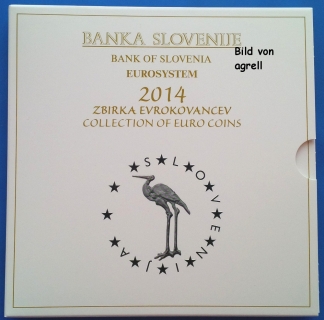 Kursmünzensatz Slowenien 2014 Stgl.