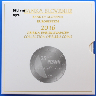 Kursmünzensatz Slowenien 2016 Stgl.