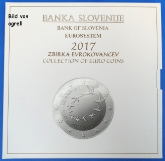 Kursmünzensatz Slowenien 2017 Stgl.