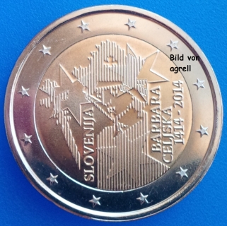 2 Euro Gedenkmünze Slowenien 2014
