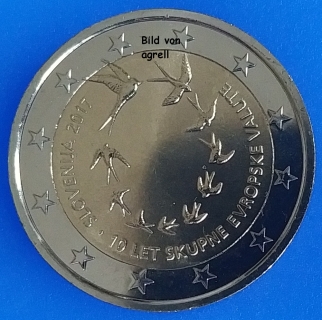 2 Euro Gedenkmünze Slowenien 2017