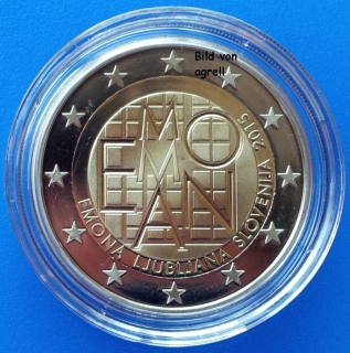 2 Euro Gedenkmünze Slowenien 2015