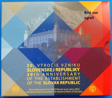Kursmünzensatz Slowakei 2023 Stgl.