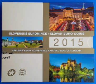 Kursmünzensatz Slowakei 2015 Stgl.