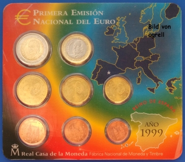 Kursmünzensatz Spanien 1999 Stgl.