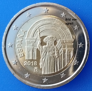 2 Euro Gedenkmünze Spanien 2018