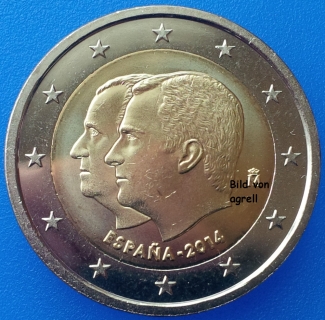 2 Euro Gedenkmünze Spanien 2014